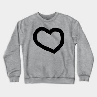 Chunky Heart Minimal Style Valentines Day Crewneck Sweatshirt